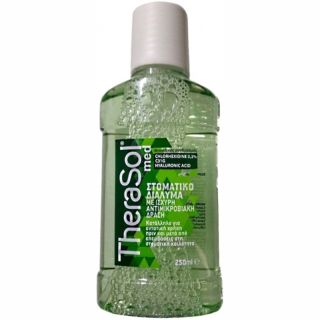 Therasol Med Mouthwash Green 250ml Στοματικό Διάλυμα με Ισχυρή Αντιμικροβιακή Δράση