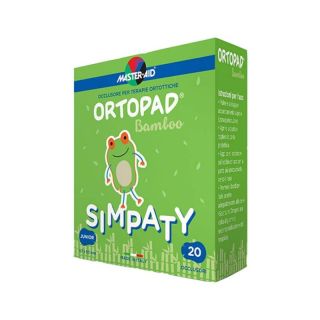 Master Aid Ortopad Bamboo Simpaty 67x50mm Junior Οφθαλμικά Επιθέματα (Μέχρι 2 ετών) 20 τμχ