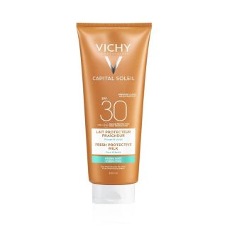 Vichy Capital Soleil Fresh Protective Milk Αντηλιακό Γαλάκτωμα Για Πρόσωπο & Σώμα SPF30 300ml