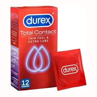 Durex Προφυλακτικά Πολύ Λεπτά Total Contact 12 Τεμάχια