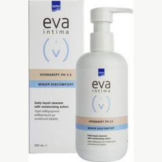 Intermed Eva Intima Wash Hydrasept pH3.5 Υγρό Καθαρισμού Για Την Ευαίσθητη Περιοχή για Γυναίκες με Ξηρότητα & Διαβήτη 250ml