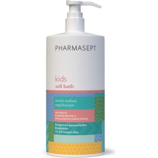 Pharmasept Kids Soft Bath Εξαιρετικά Απαλό Παιδικό Αφρόλουτρο Για Σώμα & Ευαίσθητη Περιοχή 1lt