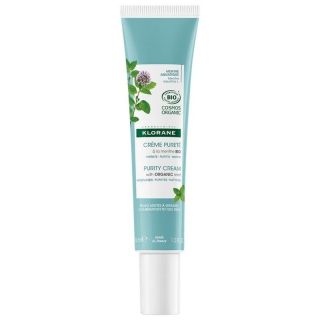 Klorane Purity Cream Aquatic Mint Κρέμα Προσώπου Αποτοξίνωσης Για Μικτό-Λιπαρό Δέρμα Με Βιολογική Υδάτινη Μέντα 40ml