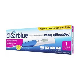 Clearblue Ψηφιακό Τεστ Εγκυμοσύνης Με Δείκτη Σύλληψης Σε Εβδομάδες 1 τμχ