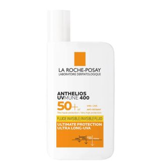 La Roche Posay Anthelios UVMune 400 SPF50+ Fluid Invisible Non-Perfume Λεπτόρρευστη Αντηλιακή Κρέμα Προσώπου Χωρίς Άρωμα 50ml