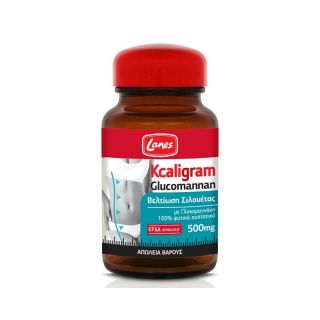 Lanes Kcaligram Γλυκομαννάνη 500mg Βελτίωση Σιλουέτας & Απώλεια Βάρους 60 κάψουλες Lanes Kcaligram Γλυκομαννάνη 500mg Συμπλήρωμ