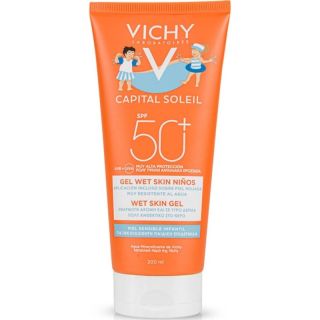 Vichy Capital Soleil Wet Skin Gel Kids SPF50+ Παιδικό Αντηλιακό Ανθεκτικό στο Νερό με Πολύ Υψηλή Προστασία 200ml