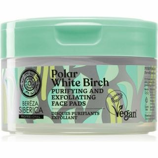 Natura Siberica Bereza White Brich Purifying & Exfoliating Face Pads Δίσκοι Καθαρισμού & Απολέπισης Για Λιπαρή Επιδερμίδα 20τμχ