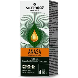 Superfoods Anasa με Μέλι & Εκχυλίσματα Πλάνταγκο & Αλθέα 120ml