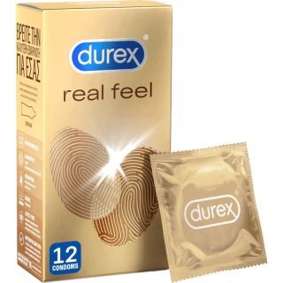 Durex Προφυλακτικά Real Feel Skin On Skin Sensation 12τμχ