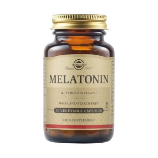 Solgar Melatonin 1.9mg Συμπλήρωμα Διατροφής Μελατονίνης Για Τον Ύπνο & Το Jet Lag 60 Κάψουλες