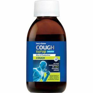Frezyderm Cough Syrup Adults Σιρόπι Ενηλίκων Για Ξηρό & Παραγωγικό Βήχα Χωρίς Γλουτένη 182gr