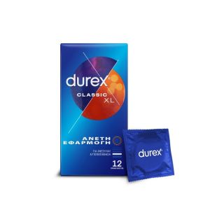 Durex Classic XL Προφυλακτικά Για Άνετη Εφαρμογή 12τμχ
