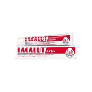 Lacalut Aktiv Toothpaste 75ml Οδοντόκρεμα Για Σύσφιξη & Ενίσχυση Ούλων