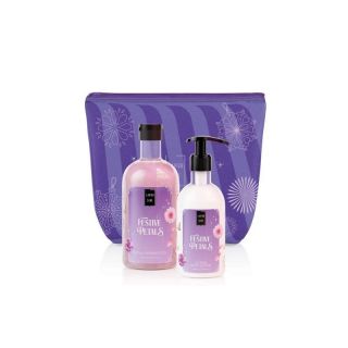 Lavish Care Festive Petals Christmas Set με Bath & Shower Gel Αφρόλουτρο 500ml & Glitter Body Lotion Κρέμα Σώματος 300ml