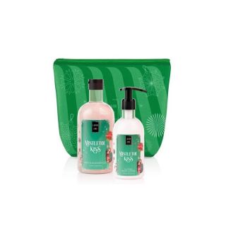 Lavish Care Xmas Mistletoe Kiss Bath & Shower Αφρόλουτρο Gel 500ml & Glitter Body Lotion Ενυδατικό Γαλάκτωμα Σώματος 300ml