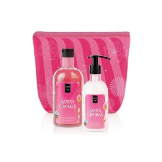 Lavish Care Promo Santa's Cupcakes Bath & Shower Gel Αφρόλουτρο 500ml & Glitter Body Lotion Ενυδατικό Γαλάκτωμα Σώματος 300ml