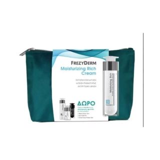 Frezyderm Promo Moisturizing Rich Cream 50ml & Neck Contour Cream 15ml & Eye Cream 5ml & Velvet Colors Medium 2ml