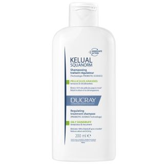 Ducray Kelual Squanorm Oily Dandruff 200ml Σαμπουάν Αγωγής Για Λιπαρή Πιτυρίδα