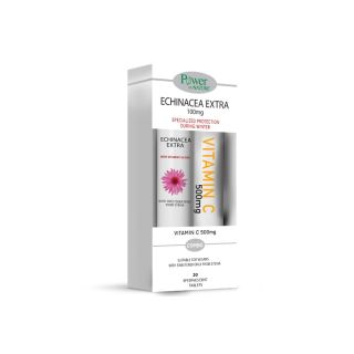 Power Health Echinacea Extra Mε Στέβια 24 Αναβράζοντα Δισκία & ΔΩΡΟ VitC 500mg 20eff. Tabs