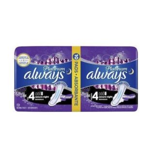 Always Platinum Secure Night No4 Σερβιέτες Με Φτερά -50% 10τμχ