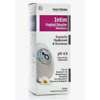Frezyderm Intim Vaginal Douche Ενδοκολπικό καθαριστικό με Χαμομήλι πρεβιοτικά & εχινάκεια ph 4.5 150ml
