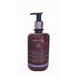 Apivita Cleansing Foam Face & Eyes Κρεμώδης Αφρός Καθαρισμού για Πρόσωπο & Μάτια με Ελιά & Λεβάντα Limited Edition 300ml