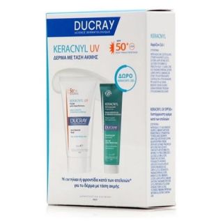 Ducray Promo Kerancyl UV Anti-Blemish Fluid SPF50 50ml & Δώρο Kerancyl Foaming Gel 100ml