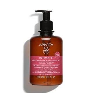 Apivita Intimate Plus Gentle Cleansing Gel 300ml Απαλό Τζελ Καθαρισμού Για Την Ευαίσθητη Περιοχή Για Επιπλέον Προστασία