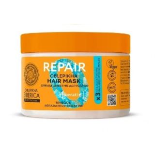 Natura Siberica Oblepikha Hair Keratin Mask 300ml Μάσκα Με Κερατίνη