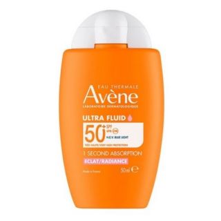 Avene Ultra Fluid SPF50+ Radiance 50ml Αντιηλιακό Ελαφριάς Υφής Με Λαμπερό Αποτέλεσμα