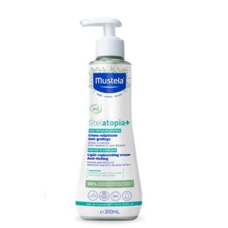 Mustela Stelatopia+ Lipid-Replenishing Cream 300ml Κρέμα Αναπλήρωσης Λιπιδίων Κατά του Κνησμού Για Πρόσωπο & Σώμα